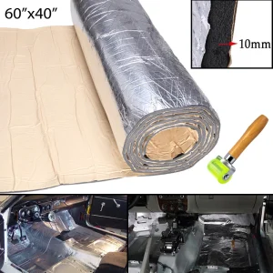 Car Sound Deadener Mat Heat Shield Insulation Cover With Adhesive Layer 60