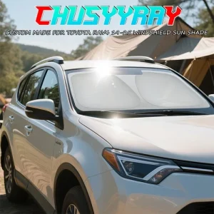 1*Windshield Sun Shield w/Bag For Toyota RAV4 2019 2020-2025 Anti-Fade Dashboard
